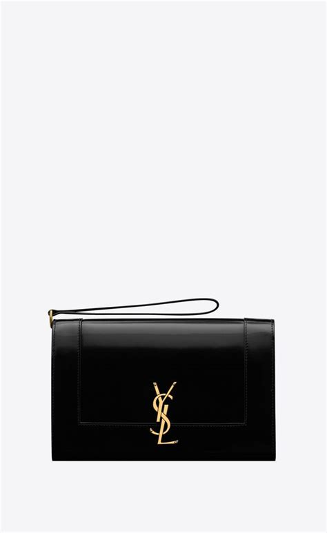 ysl cassandre flap pouch|CASSANDRE flap pouch in shiny leather .